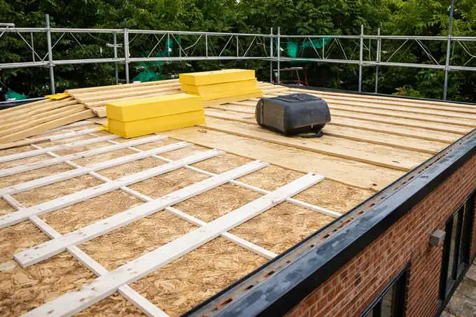 Voorbereiding van de dakconstructie